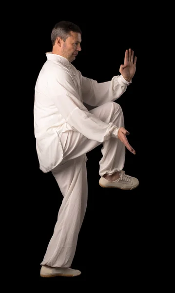 Karate formazione uomo — Foto Stock