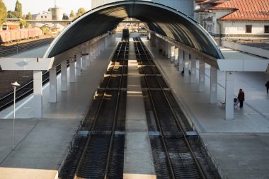 Chisinau modern platformlar ile tren istasyonu