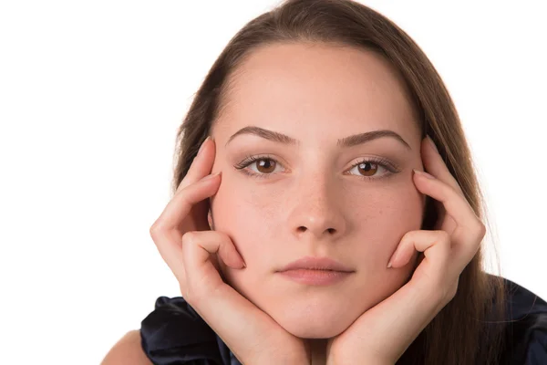 Porträt einer schönen jungen Frau — Stockfoto