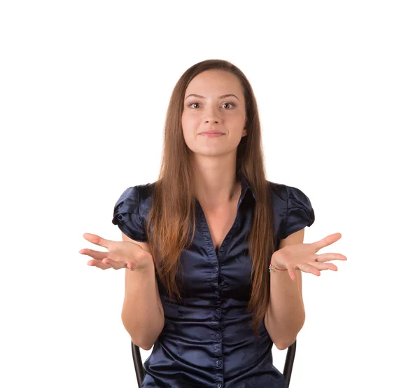 Portrait of beautiful young woman — Stock Photo, Image