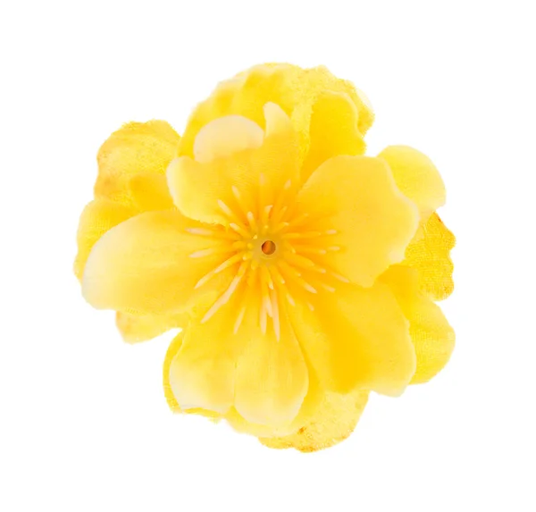 Bellissimo fiore artificiale giallo . — Foto Stock