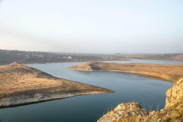 Güzel nehir kıvrımları — Stok fotoğraf