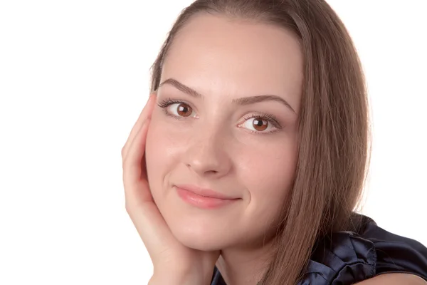 Jovencita sonriendo — Foto de Stock