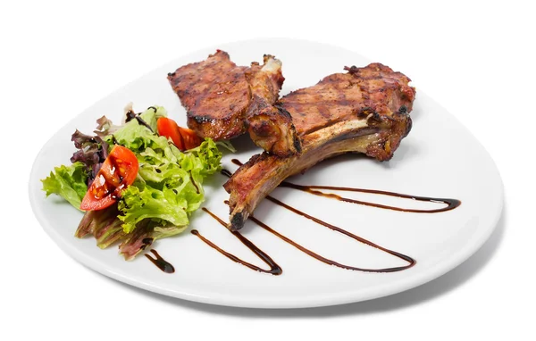 Gegrilde t-bone steaks — Stockfoto