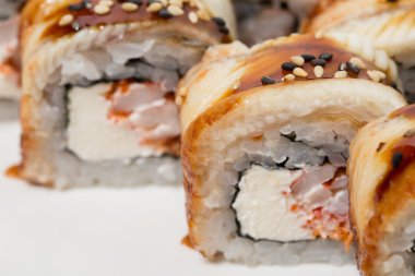 Kanada kar Yengeç ile rulo.