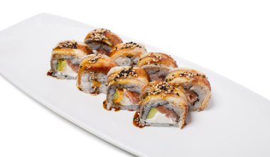 Kanada kar Yengeç ile rulo.