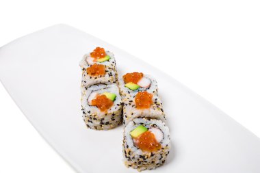 Amerikan suşi, alaska rulo.
