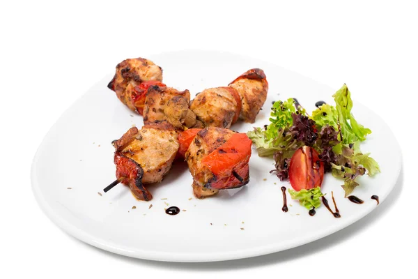 Shish kebab pada tusuk sate. — Stok Foto