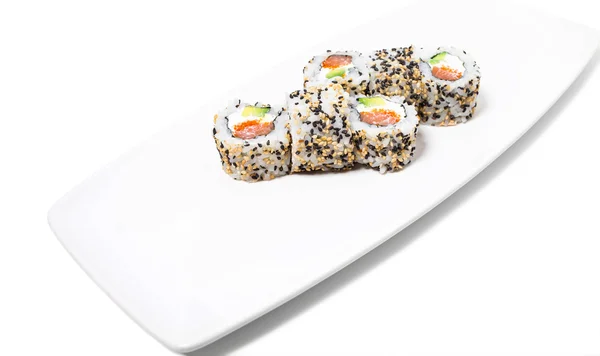 Rollos de sushi alaska americano . — Foto de Stock