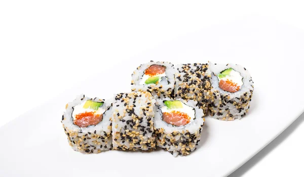Sushi americano, rollos de Alaska . — Foto de Stock