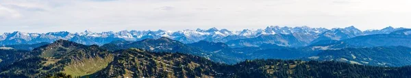 Vue Depuis Montagne Hochgrat Proximité Oberstaufen Bavière Bayern Allemagne Sur — Photo