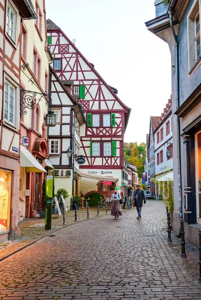 Okt 2020 Weinheim Baden Wurttemberg Odenwald Germany Маркетове Місце Напівзаболочений — стокове фото