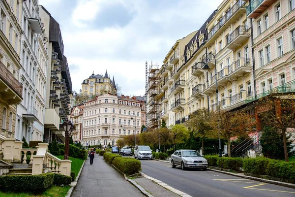 Apr 2017 Karlovy Vary Czech Republic Cloudy Sky — Stock Photo, Image