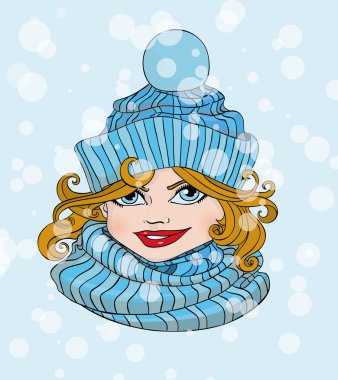 Kız şapka ve atkı