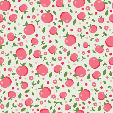 elma ve çiçekler ile Seamless Modeli