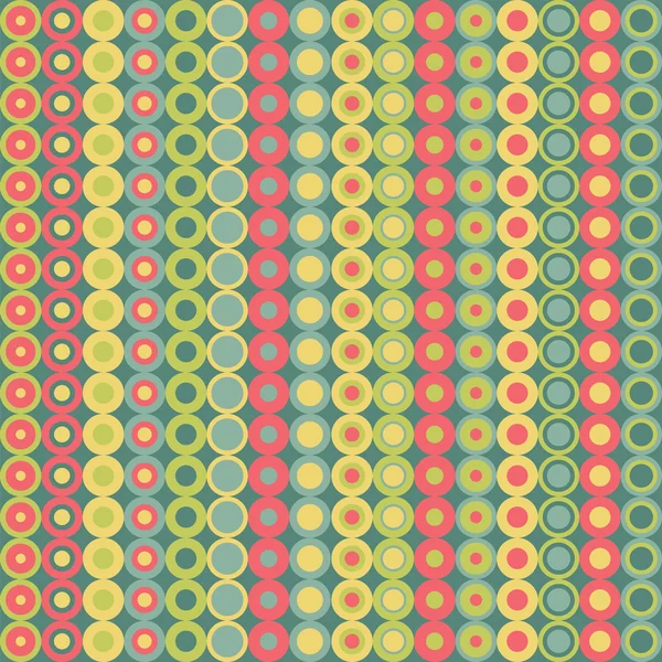 Patrón abstracto sin costura con círculos — Vector de stock