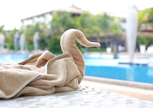 Handtuchdekoration im Hotel — Stockfoto