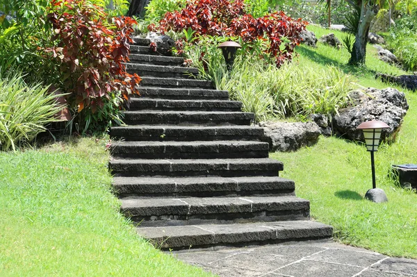 Steps leading to garden — Stock Photo, Image