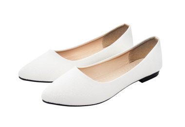 izole beyaz zemin üzerine beyaz ayakkabı