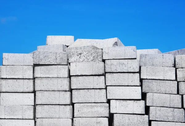 Pile of white bricks — Stock Photo, Image