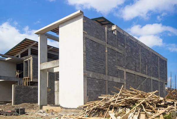 Construção de habitações num subúrbio — Fotografia de Stock