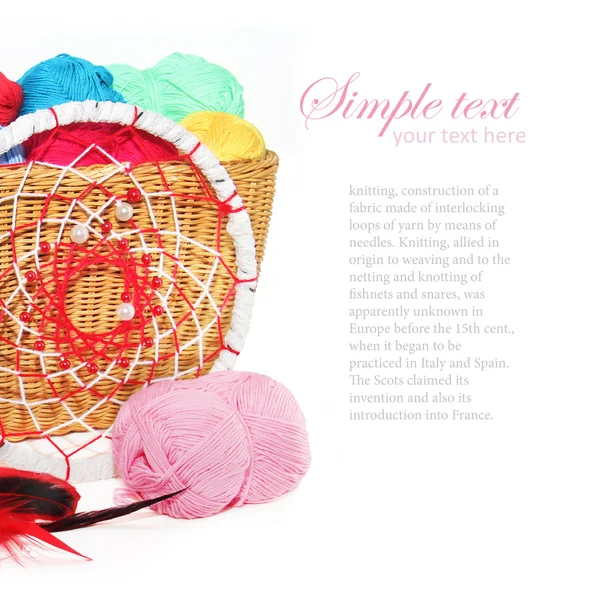 Yarn yarn  for knitting — Stock Photo, Image