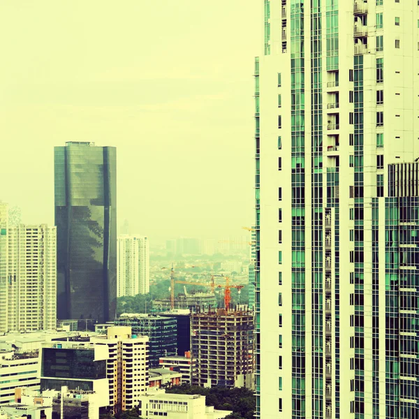 Ansicht der Stadt mit einem Filter instagram — Stockfoto
