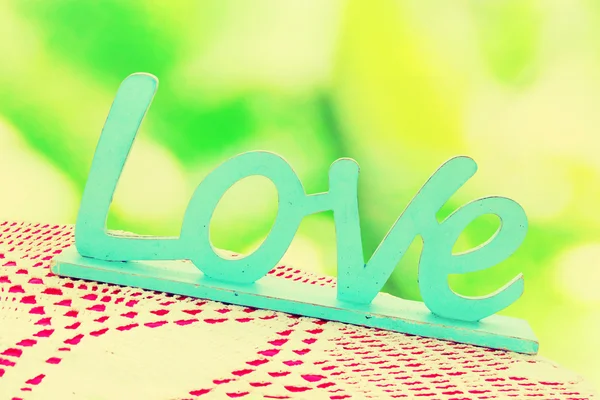 Wooden word love in vintage style — Stock Photo, Image