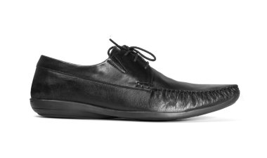 Erkekler mokasen beyaz izole