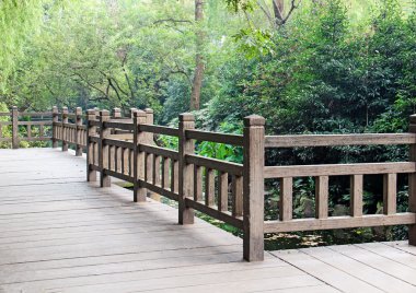 Güzel park ahşap floo ile