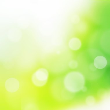Yeşil bokeh arka plan