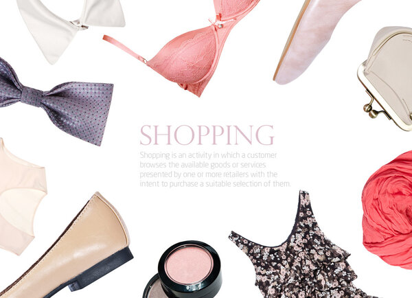 Коллаж летней одежды
