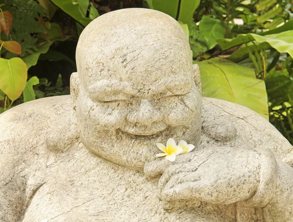 Portrait of a Chinese god  statue stone — Stock Photo, Image