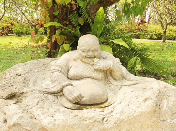 Chinese god statue stone — Stock Photo, Image