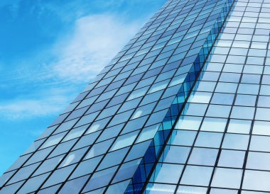 Windows, modern bir bina, doku