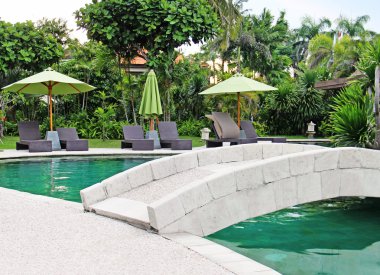 tropikal Resort güzel Yüzme Havuzu