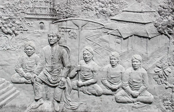 Motif bas-relief en Asie — Photo