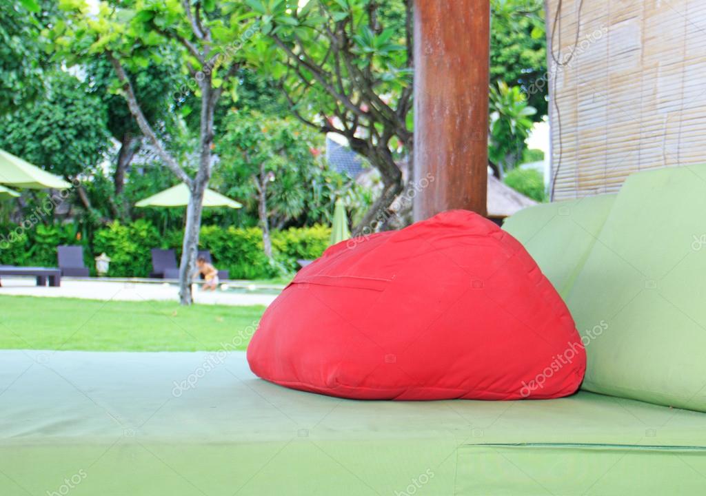 Lounge at tropical resort — Stock Photo © apolobay #74359123