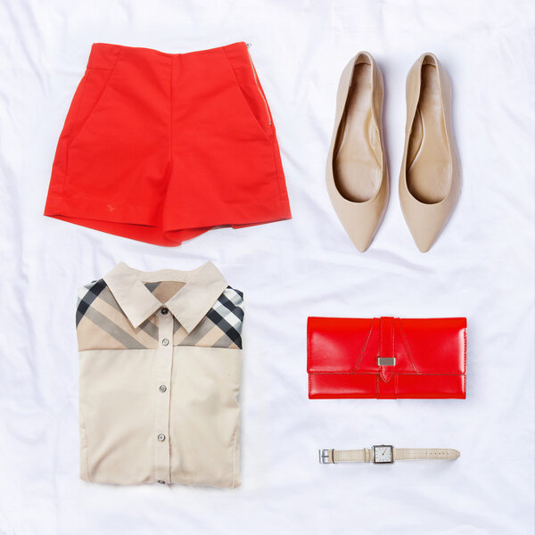 collection collage of women's clothing