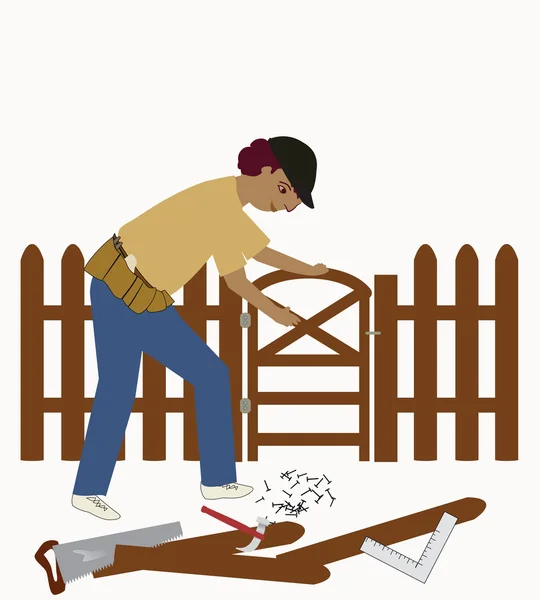 The Handyman — Stock Vector