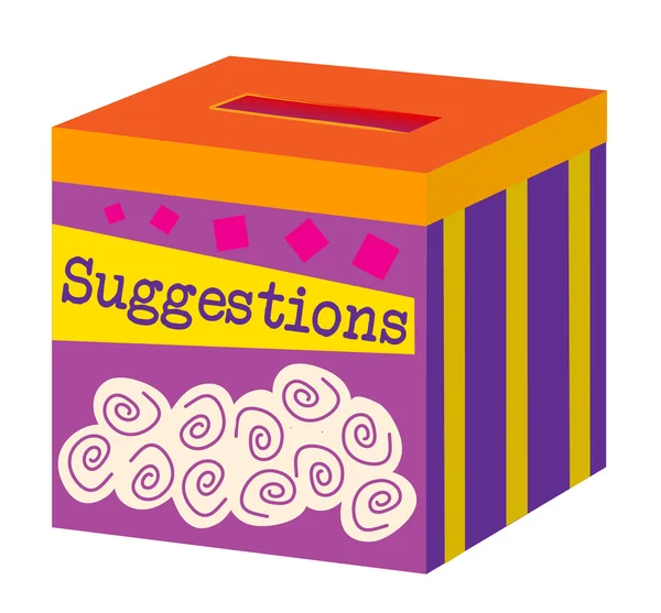 Une boîte à suggestions — Image vectorielle