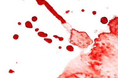 Kan gibi görünen kağıt damlalarında suluboya arkaplan