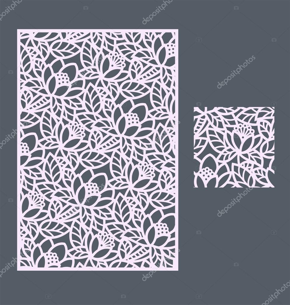The template seamless pattern for decorative panel — Stock Vector ...