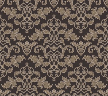 damasko vintage çiçek arka plan deseni