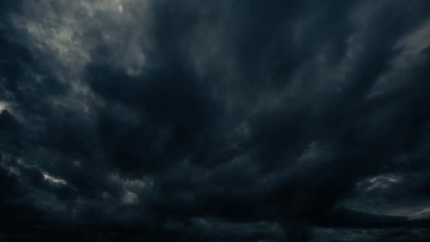 Des Nuages Tempête Nuageux Flottent Sur Ciel Image Teintée Vidéo — Video