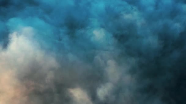 Vista Superior Nuvens Cúmulo Grossas Densas — Vídeo de Stock
