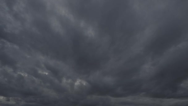 Wind Quickly Bears Storm Clouds — Stock Video