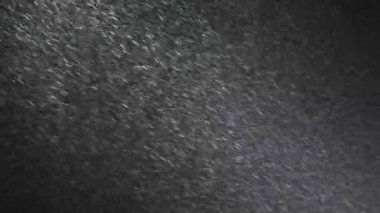 Kar gece bir ışık demetinde yağar.