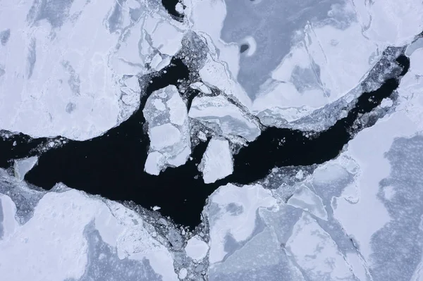 Sea Ice Field Taken Top — Stock Photo, Image