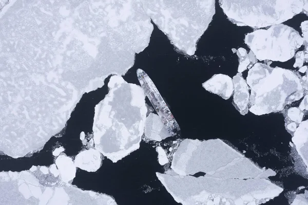 Ship Sea Ice — Stock Photo, Image